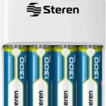 Cargador De Pilas Steren Crg-100 4 Pilas Aa/Aaa