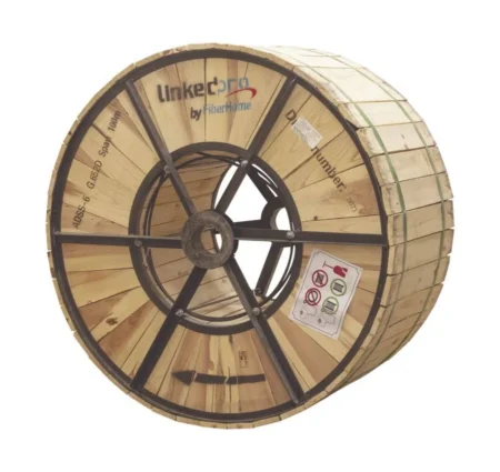 Carrete De 4Km De Fibra Optica Aerea Linkedpro Monomodo De 6 Hilos/Exterior/Span 100/Loose Tube/Oc-Adss-06C-S100/4Km