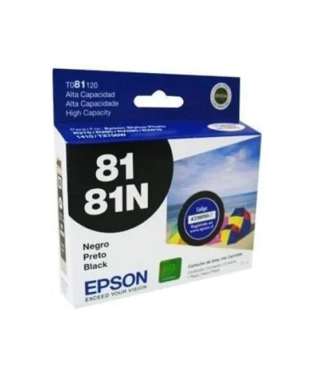 Cartucho De Tinta Epson 81 Negro T081120-Al, R270/R290