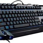 Kit Teclado Y Mouse Cooler Master Ms111 Rgb/USB/Negro/Español, Ms-111-Kkmf1-Ls