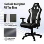 Silla Cooler Master Gaming Caliber R1 Negro-Blanco, Cmi-Gcr1-2019Wus