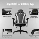 Silla Cooler Master Gaming Caliber R1 Negro-Blanco, Cmi-Gcr1-2019Wus