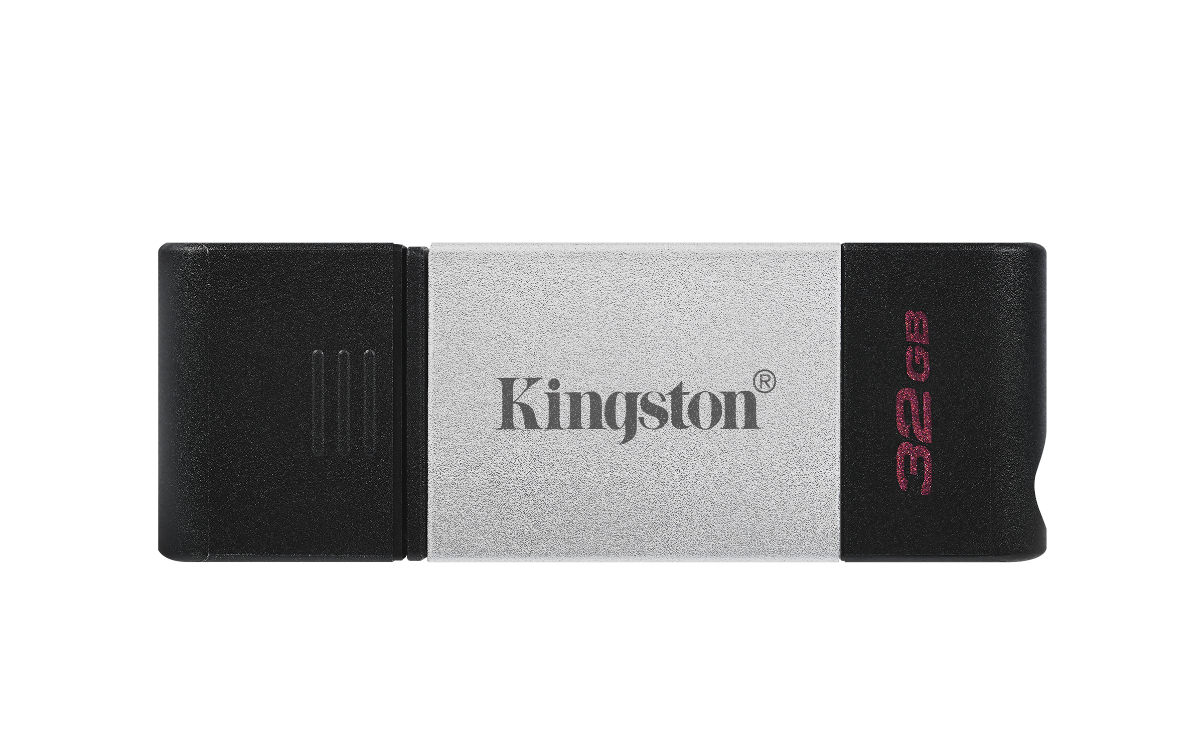 MEMORIA USB TIPO C 32GB KINGSTON 3.2 GEN 1 NEGRO/PLATA DT80/32GB