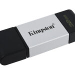 Memoria USB Tipo C 32Gb Kingston 3.2 Gen 1 Negro/Plata Dt80/32Gb