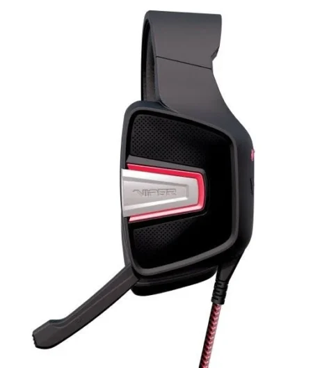 Diadema Audifono C/ Microfono Patriot Viper V330 Stereo Pv3302Jmk Alambrico/3.5Mm/Negro