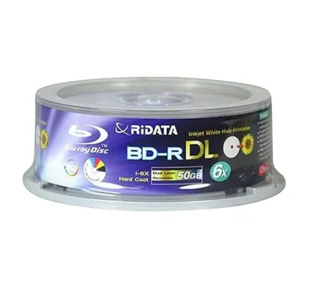 Paquete De 50 Discos Jvc Bd-R/Blue-Ray Imprimible De 6X