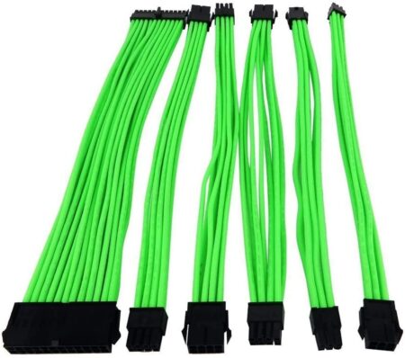 Kit Extension Cable Eagle Warrior P/Fuente, Negro/Azul