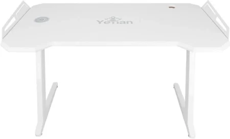 Escritorio Gamer Yeyian Lokii Rgb, Blanco, 127 X 68.58Cm, Hub USB, Acero, Yfd-Lwcu-01-Wh