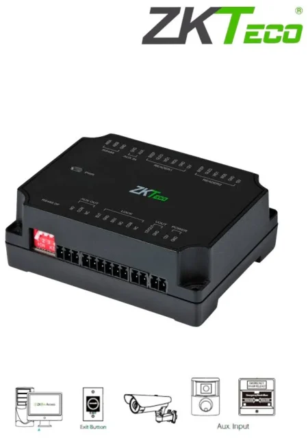 Expansor Para Panel De Control De Acceso Zkteco Dm10 /Para C2-260/Para Aumentar 1 Puerta Por Medio De Rs485/Puedes Aumentar Y Controlar Hasta 8 Puertas/Cuenta Con Comunicacion Wiegand
