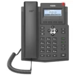 Telefono IP Empresarial Fanvil X1Sg/2 Lineas/Puertos Gigabit/Pantalla LCD/Color Negro