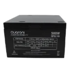 Fuente De Poder 500W Slim Quaroni Qpsu-03 24 Pines/Color Metalico