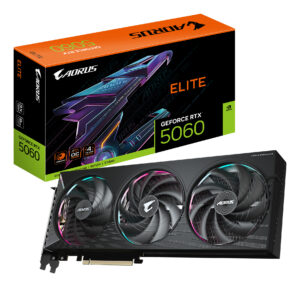 T/VIDEO GIGABYTE GV-N5060AORUS E-8GD GEFORCE RTX 5060/8GB GDDR7/PCI-E 5.0/HDMI/DP/3XFAN ARGB