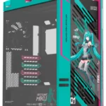 Gabinete ASUS Rog Strix Helios Ii Gx601S Hatsune Miku/Midi-Tower/Ventana Cristal Templado/Sin Fuente/4 Ventiladores Instalados/Color Turquesa/ATX/Eatx/Micro-ATX/Mini-Itx