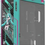 Gabinete ASUS Rog Strix Helios Ii Gx601S Hatsune Miku/Midi-Tower/Ventana Cristal Templado/Sin Fuente/4 Ventiladores Instalados/Color Turquesa/ATX/Eatx/Micro-ATX/Mini-Itx