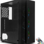 Gabinete Yeyian Haizen 2500 Ych-041520 C/Ventana/Midi-Tower/3 Ventiladores Argb/Micro ATX/Usb3.0/Color Negro/Sin Fuente