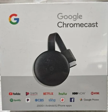 Google Chromecast 3Ra Generacion Negro Ga00439-Us
