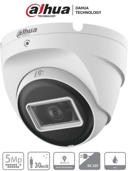 Cámara Dahua Hac-T2A51N-U-28-S2 Cámara Domo De 5 Megapíxeles – 106 Grados, Metálica, Lente 2.8Mm, 30 Metros