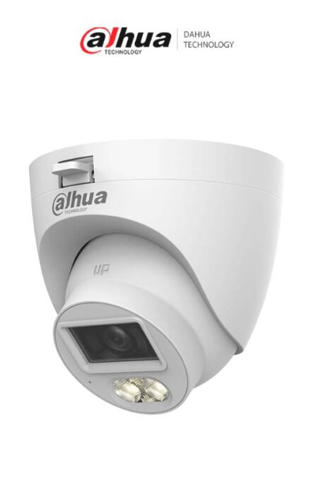 Cámara Dahua Hdw1500Clqn-Il-A-S3-Dip – Cámara Domo De 5 Mp, Iluminación Dual + Full Color, Lente De 2.8Mm, 106°, 30 Mts De Ir, Micrófono Integrado, IP67