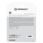 Memoria USB 32Gb Kingston Iklp50/32Gb, Ironkey Locker+50, Xts-Aes-Usbtocloud, Color Plata