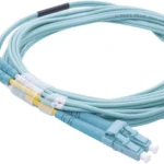 Jumper De Fibra Optica Multimodo Linkedpro Lp-Fom4-Lclc-R03Om4 50/125 Lc-Lc Ofnr (Riser), 2.0 Mm/Duplex/Color Aqua/3 Metros