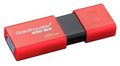 Memoria USB 32Gb Kingston 100 G3 Color Rojo, Kc-U7132-6Ur