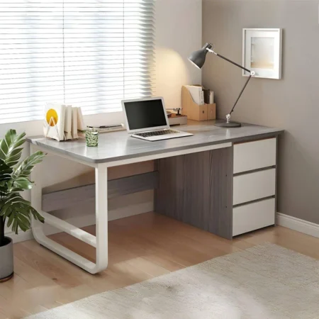 Escritorio Basico Mu02024-Xjh-8193 Con 3 Cajones/120X60X75Cm/Color Blanco