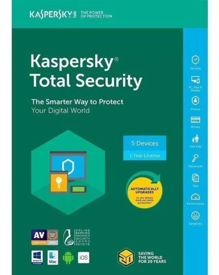Kaspersky Total Security Multidispositivos 3 Usuarios 1Año, Tmks-177