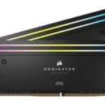 Memoria DDR5 64Gb 6400Mhz Corsair Dominator Titanium Rgb Cmp64Gx5M2B6400C32W (2X32Gb), Cl32, Xmp, Blanco