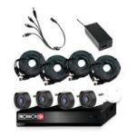 Kit De Videovigilancia Qian Qkc4D41902 4 Camaras/4 Canales Pentahibrido 720P HD Metal