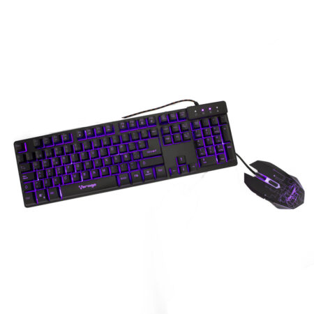 Kit Gamer Teclado, Mouse, Audifonos Y Tapete Vorago Start The Game Kmh-501