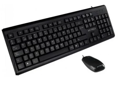 Kit Teclado Y Mouse Acteck Entry 510 USB/800Dpi/Negro, AC-928991