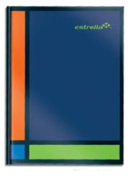 Libreta 1/4 Estrella 0211/Pasta Dura/Forma Francesa/Rayas/C/Indice 144 Hojas