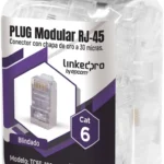 ##100PZAS DE PLUG MODULAR RJ45 CAT6 BLINDADO, TC6SG-100 (OPENBOX)