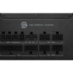 Fuente De Poder 1000W MSI Mag A1000Gls Pcie5/80 Plus Gold/Modular/ATX/Color Negro