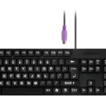Teclado Alambrico Pos Qian Qpa1702 Interfase Ps2 Color Negro