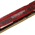 Memoria DDR4 16Gb 3200Mhz Crucial Ballistix Black Heatsink Cl16, Bl16G32C16U4Bl