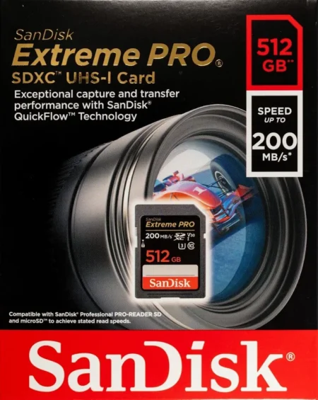 ##MEMORIA MICROSDXC 512GB SANDISK EXTREME PRO SDSQXCD-512G-GN6MA CLASE 10/V30/U3 (OPENBOX)