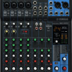 Mezcladora De Audio Yamaha Mg-10Xu/10 Canales/Perillas/4 Entradas De Microfono/Linea/3 Entradas Estereo/Efectos/USB