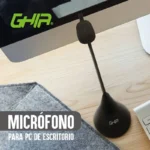 Microfono Para Pc Ghia Gac-218 Alambrico/Cuello Flexible/3.5Mm/Negro