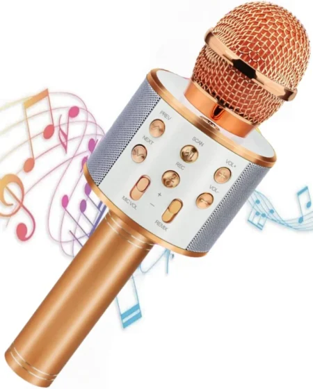 Karaoke Acteck AC-926935 Bluetooth 4.2/20W/3.5/USB/Microusb/2 Microfonos
