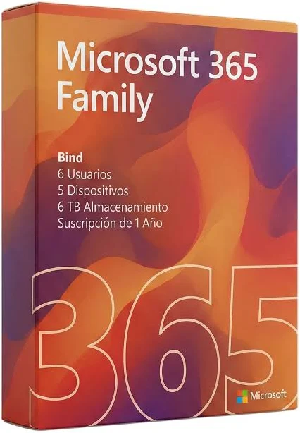 Microsoft Office 365 Family 32/64-Bit/5 Dispositivos/6 Usuarios/Español/1Año, 6Gq-01220