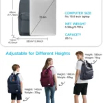 Mochila P/Laptop 15.5" Waterproof Color Plata Sylos Stabap2S