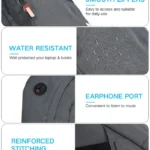 Mochila P/Laptop 15.5" Waterproof Color Plata Sylos Stabap2S