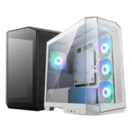 Gabinete MSI Mag Pano 120R Pz White/Mid-Tower/Ventana Cristal Templado/Sin Fuente/7 Ventiladores Argb/Color Blanco/M-ATX/Itx