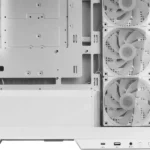 Gabinete MSI Mag Pano 120R Pz White/Mid-Tower/Ventana Cristal Templado/Sin Fuente/7 Ventiladores Argb/Color Blanco/M-ATX/Itx