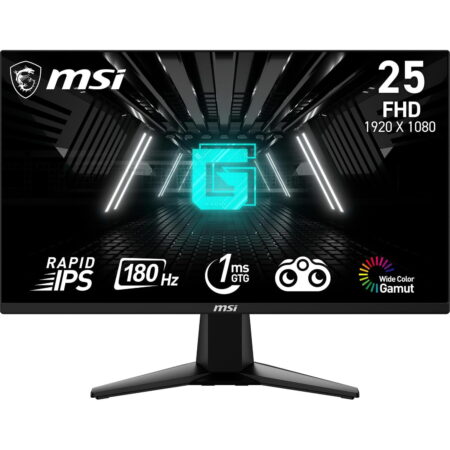Monitor 24.5″ MSI G255F LCD/Panel IPS/HDMI/Full HD/Freesync/180Hz/1Ms/Negro (Openbox)