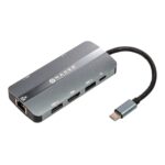Naceb Adaptador USB-C 8 En 1 RJ45+HDMI+3Usb3.0+Pd100W+SD/Tf Na-0129