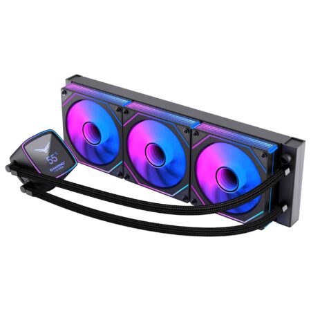 Naceb Enfriamiento Liquido Boreal 360Mm Pantalla Digital Argb Negro Na-0656N