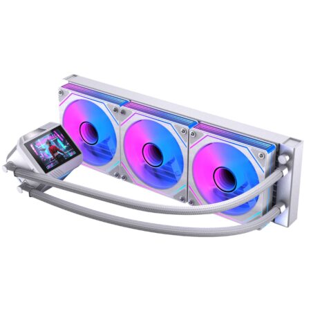 Naceb Enfriamiento Liquido Boreal 360Mm Pantalla LCD 2.8 Pulgadas Argb Blanco Na-0657B
