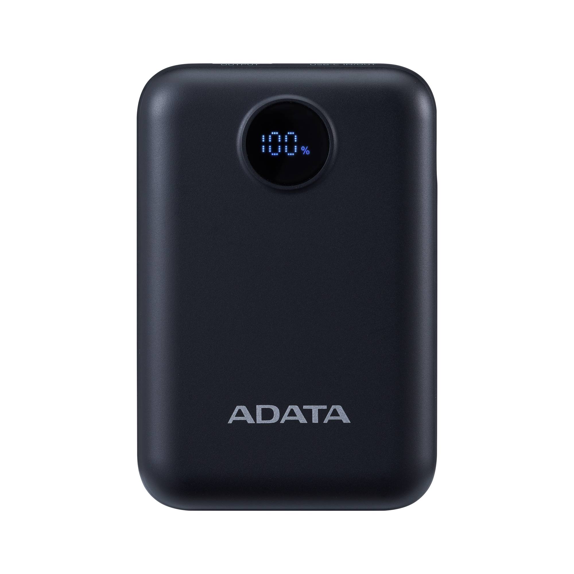 Power Bank Adata Pc10022-12bk 10.000mah Usb-c/3.7v/15w/color Negro